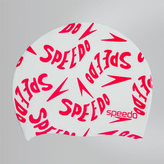 Speedo Slogan Jr. (Wit/Rood)